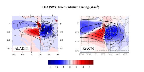 L’impact radiatif et climatique des aérosols de feux de biomasse en Afrique tropicale