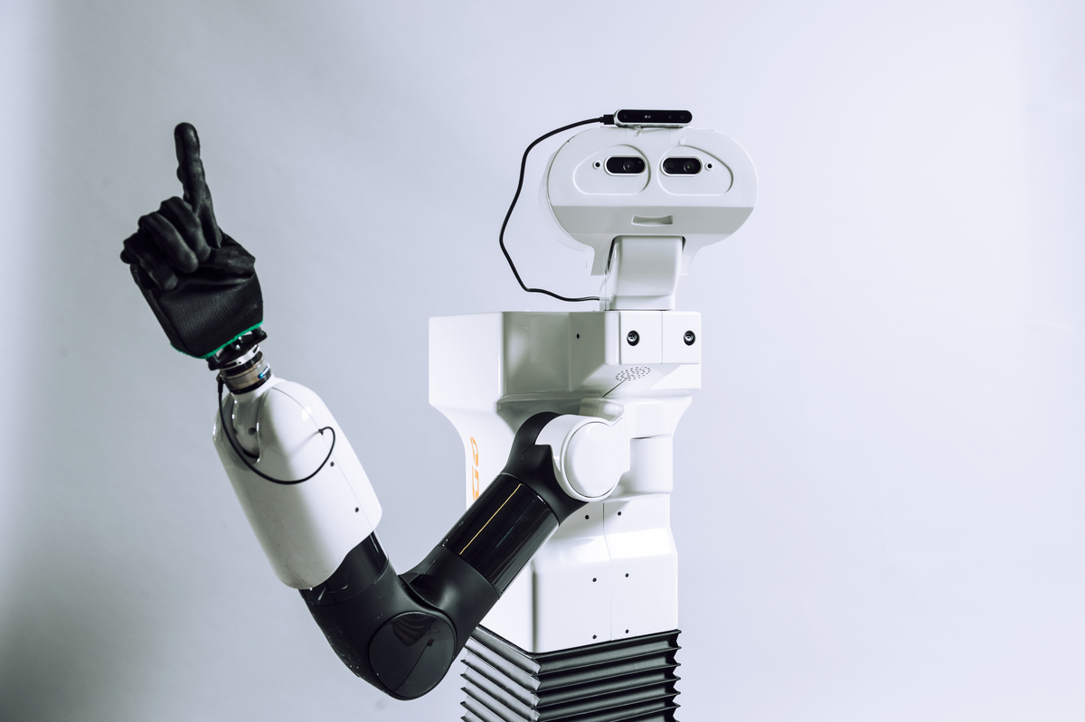Robot TIAGo, utilisé dans le cadre du programme Rob4Fam par le LAAS-CNRS
